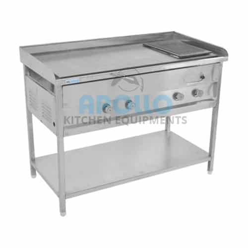 Chapati Plate with Puffer in india, Stainless Steel Kitchen Work Table with Sink
